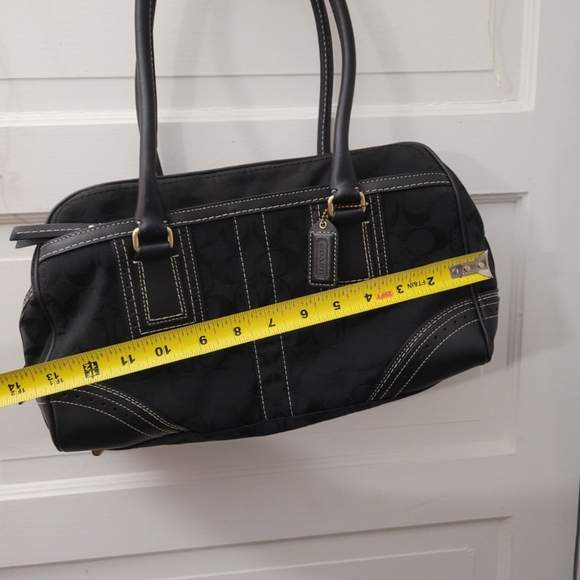 Authentic Coach black satchel handbag with hang tag Great cond. Pics - Picture 7 of 9